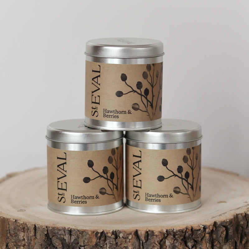 St Eval Hawthorn & Berries Tin Candle