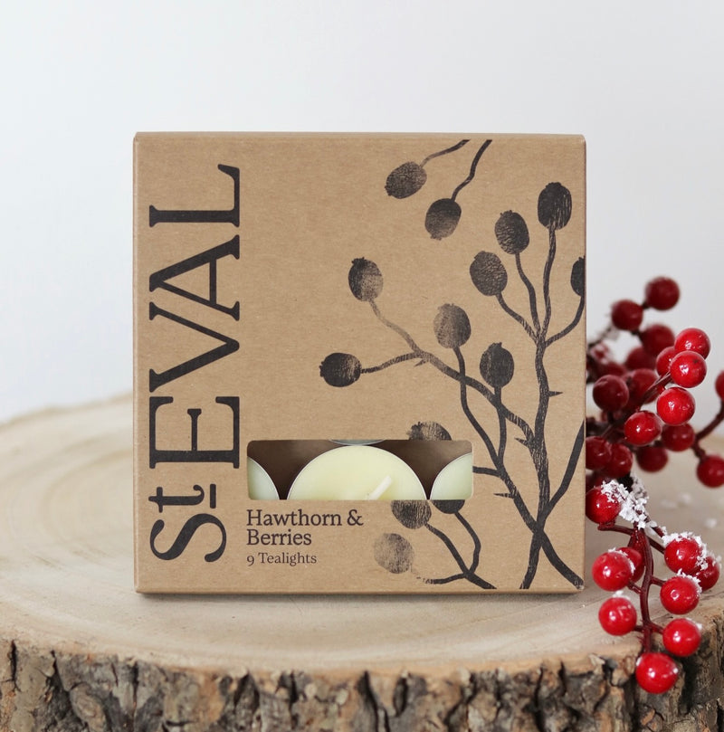 St Eval Boxed Tealights - Hawthorn & Berries