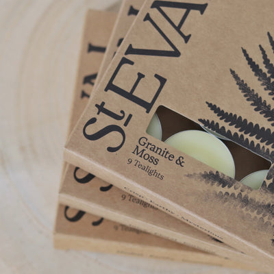 St Eval Boxed Tealights - Granite & Moss