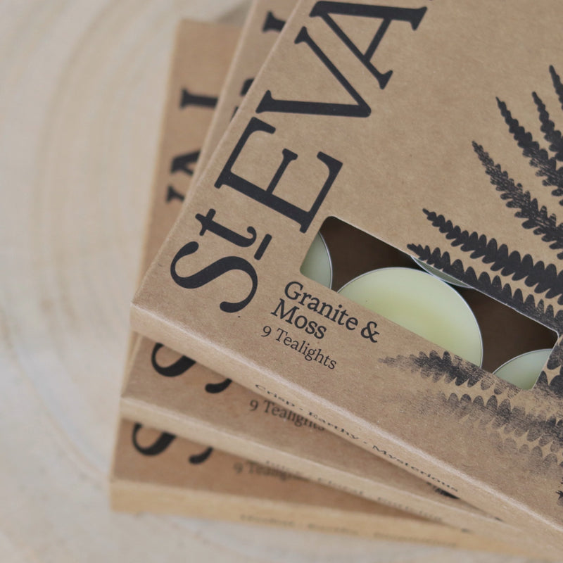 St Eval Boxed Tealights - Granite & Moss