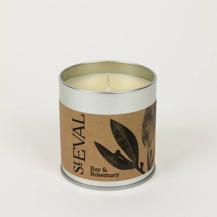 St Eval Tin Candle - Bay &amp; Rosemary