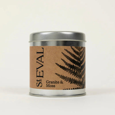 St Eval Granite & Moss Tin Candle