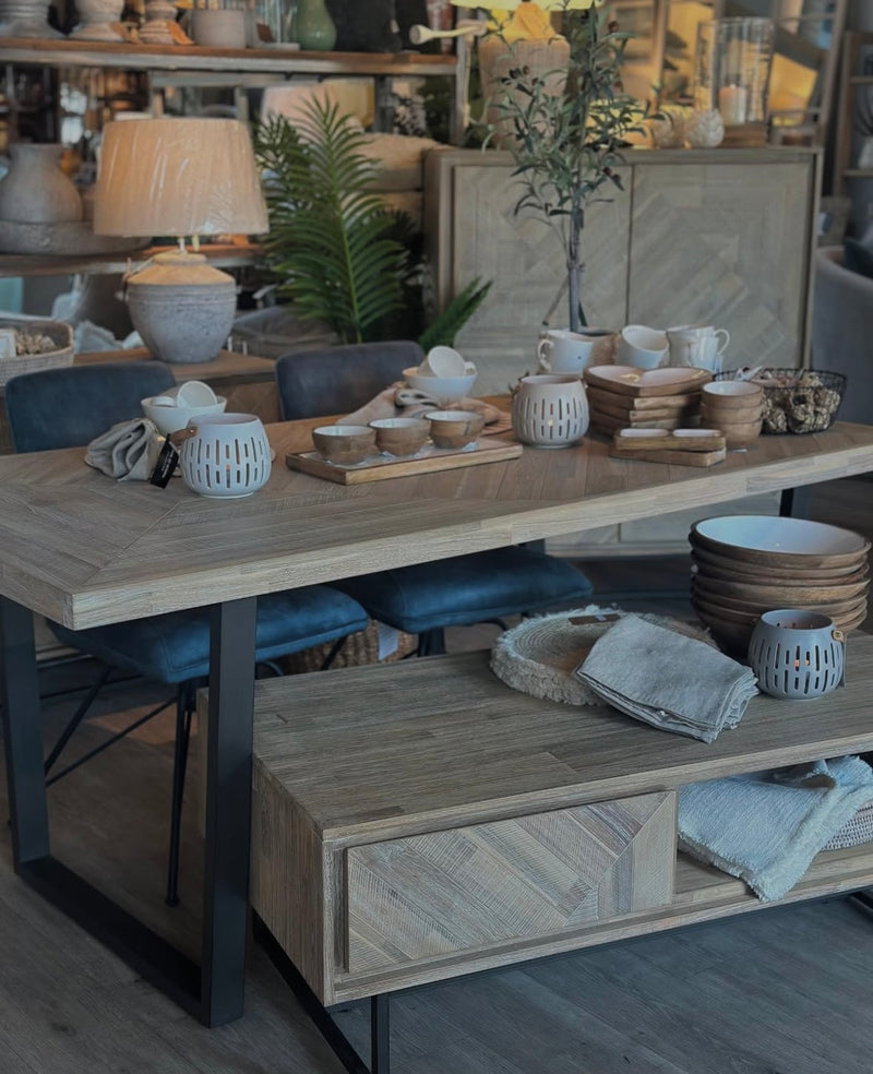 Macey Acacia Wood Dining Table (220cm)