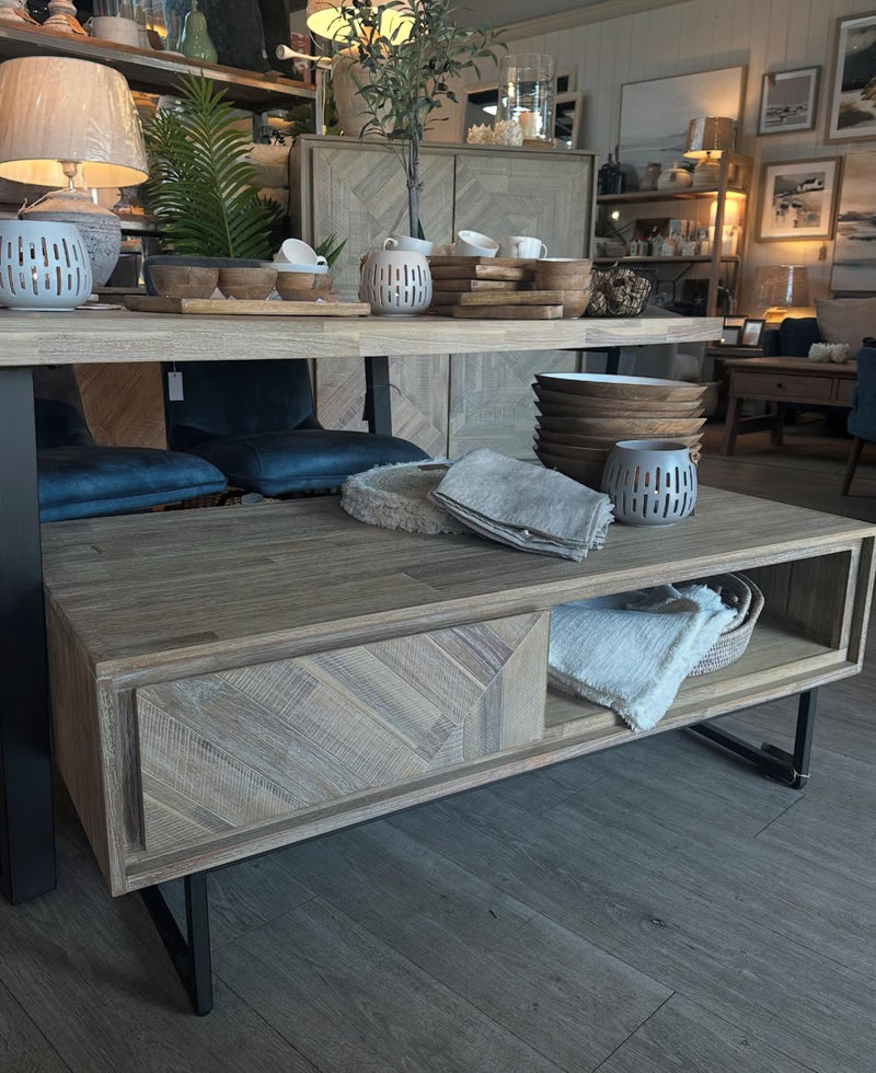 Macey Acacia Wood Coffee Table