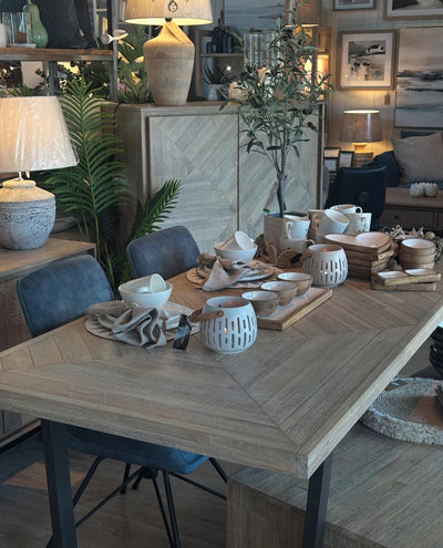Macey Acacia Wood Dining Table (220cm)