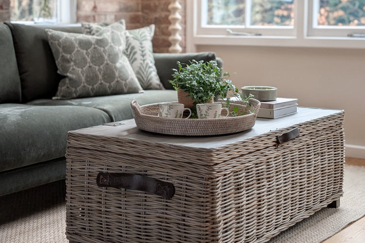 Maine Rattan Storage Coffee Table