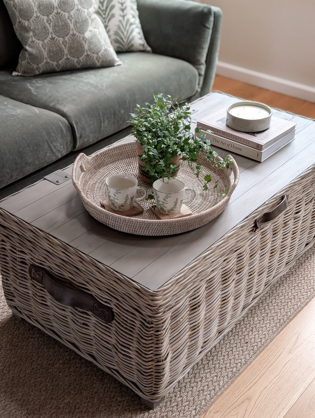 Maine Rattan Storage Coffee Table