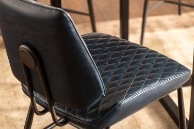 Dennis Dining Chairs Dark Blue (Set of Two)