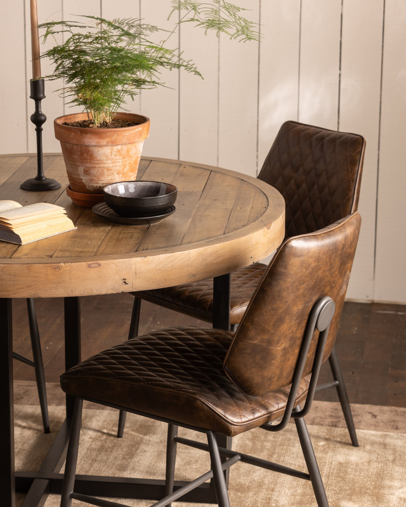 Dennis Dining Chairs Dark Brown (Set of Two) – Homebird Furniture