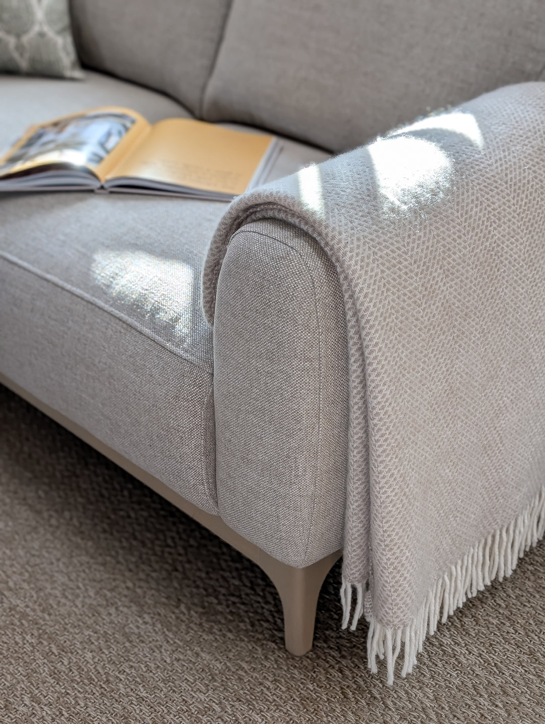 Orford Two Seat Sofa - Taupe Textured