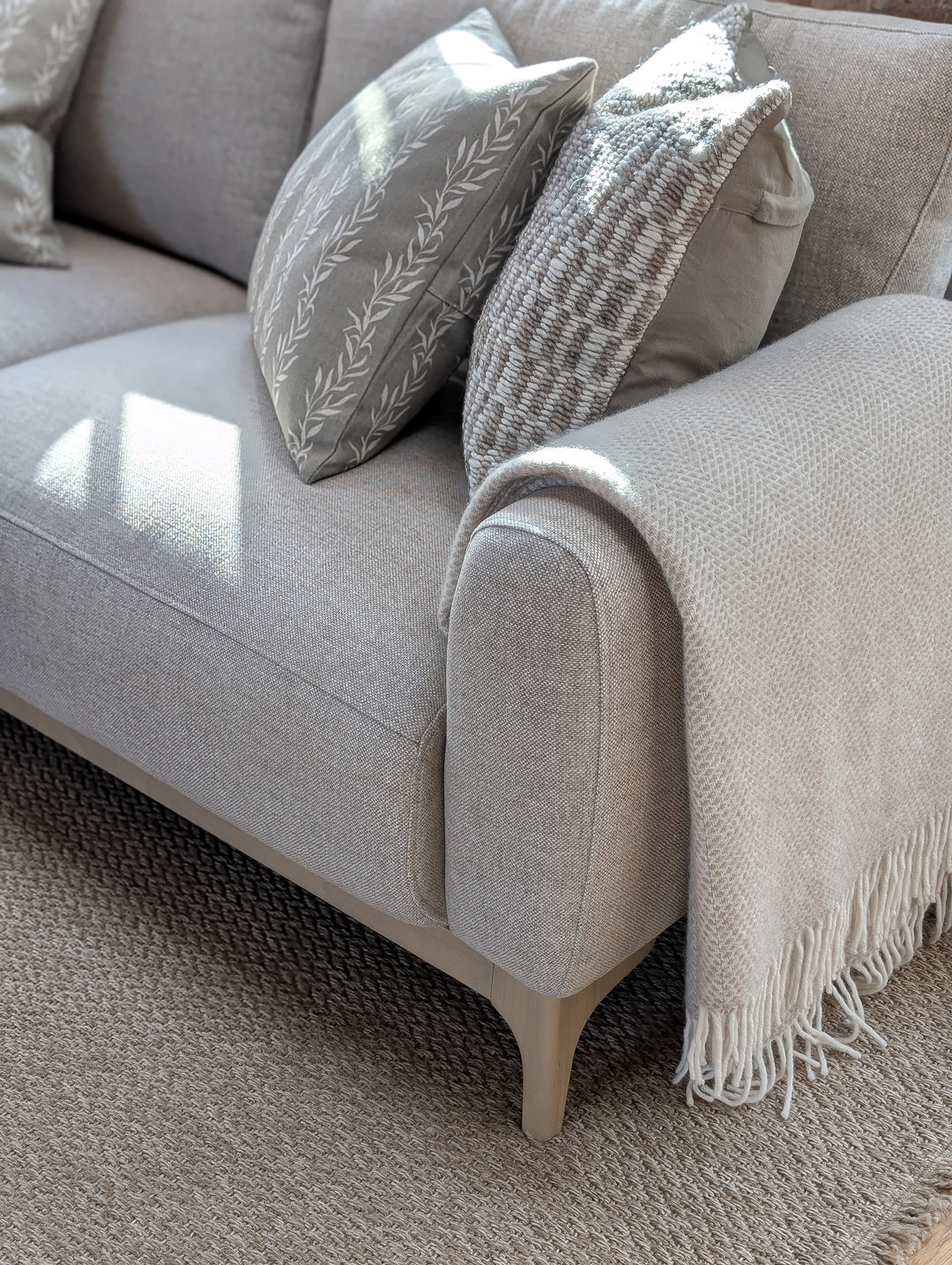 Orford Three Seat Sofa - Taupe Textured