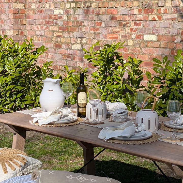 Seagrass Placemat with Shell Edge - Set of Four