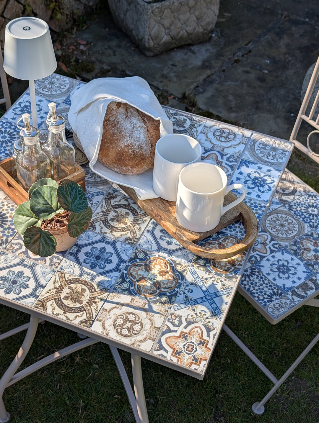 Provence Tile Top Table and Chair Set