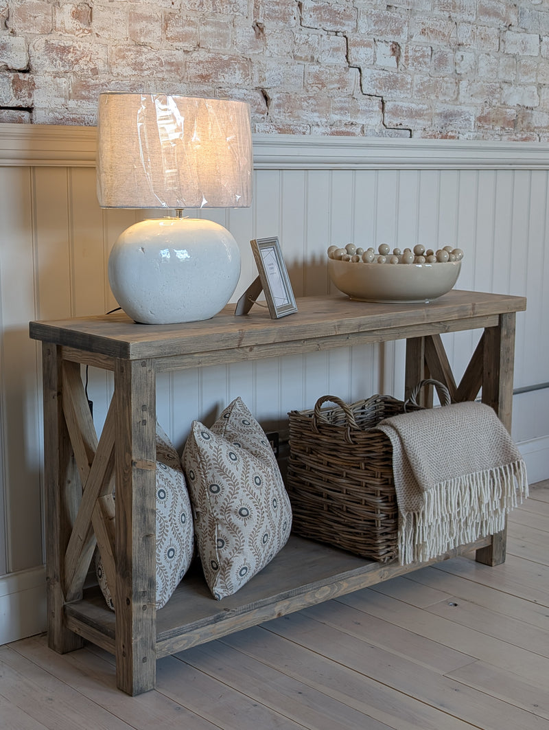 Tatton Criss Cross Console Table