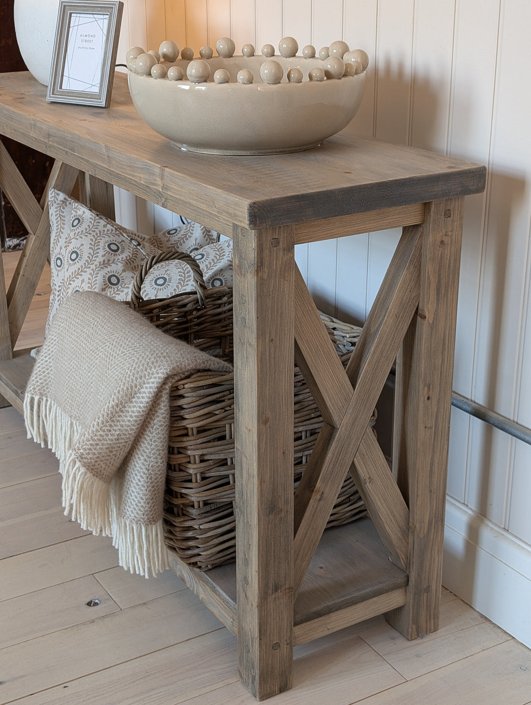 Tatton Criss Cross Console Table