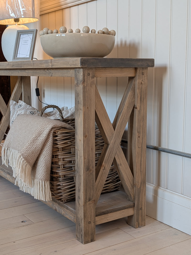 Tatton Criss Cross Console Table