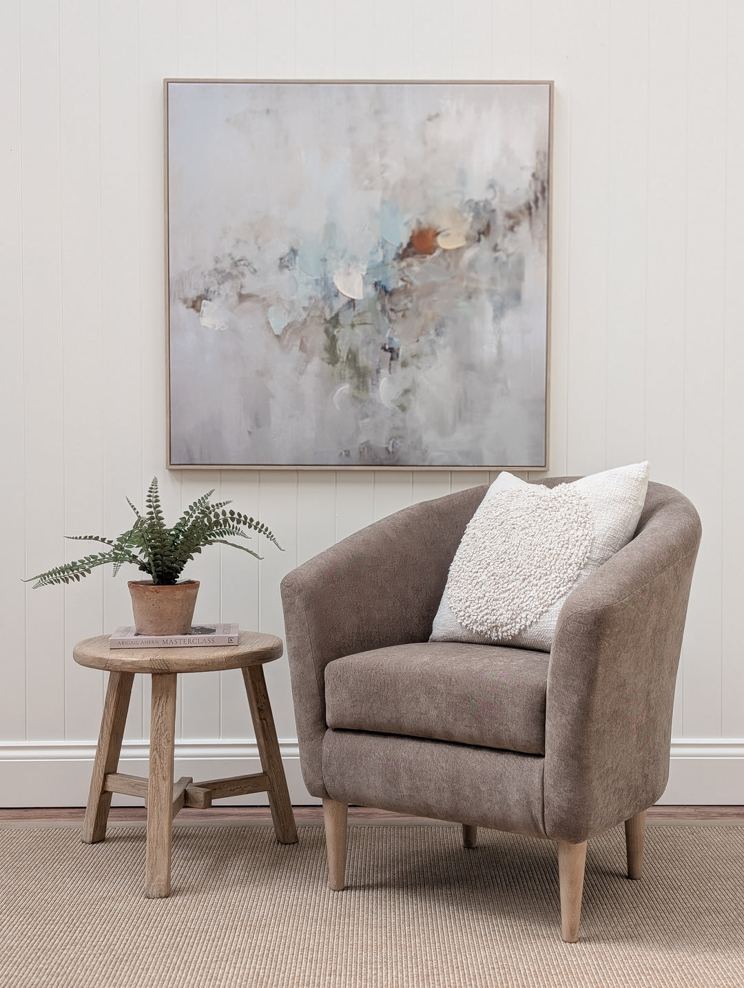 Tubby Tub Chair - Paddle Soft Brown
