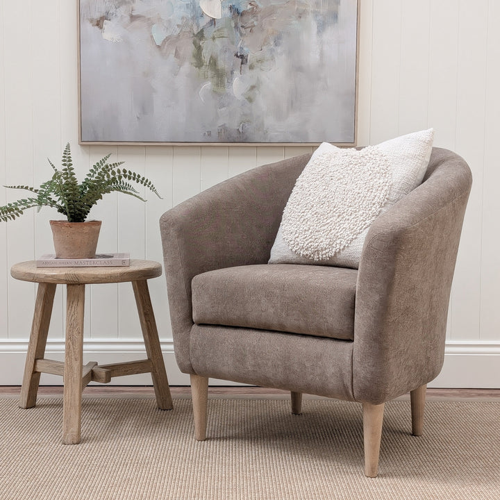 Tubby Tub Chair - Paddle Soft Brown