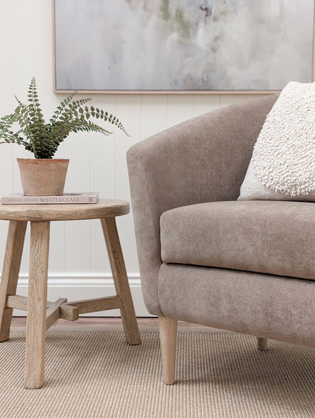 Tubby Tub Chair - Paddle Soft Brown