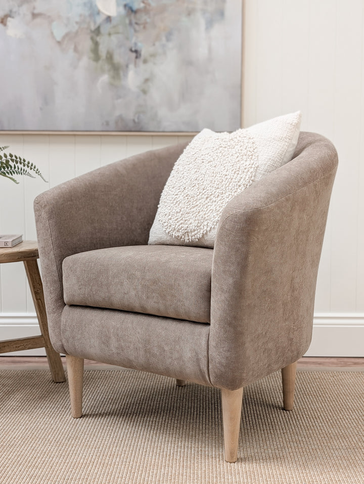 Tubby Tub Chair - Paddle Soft Brown