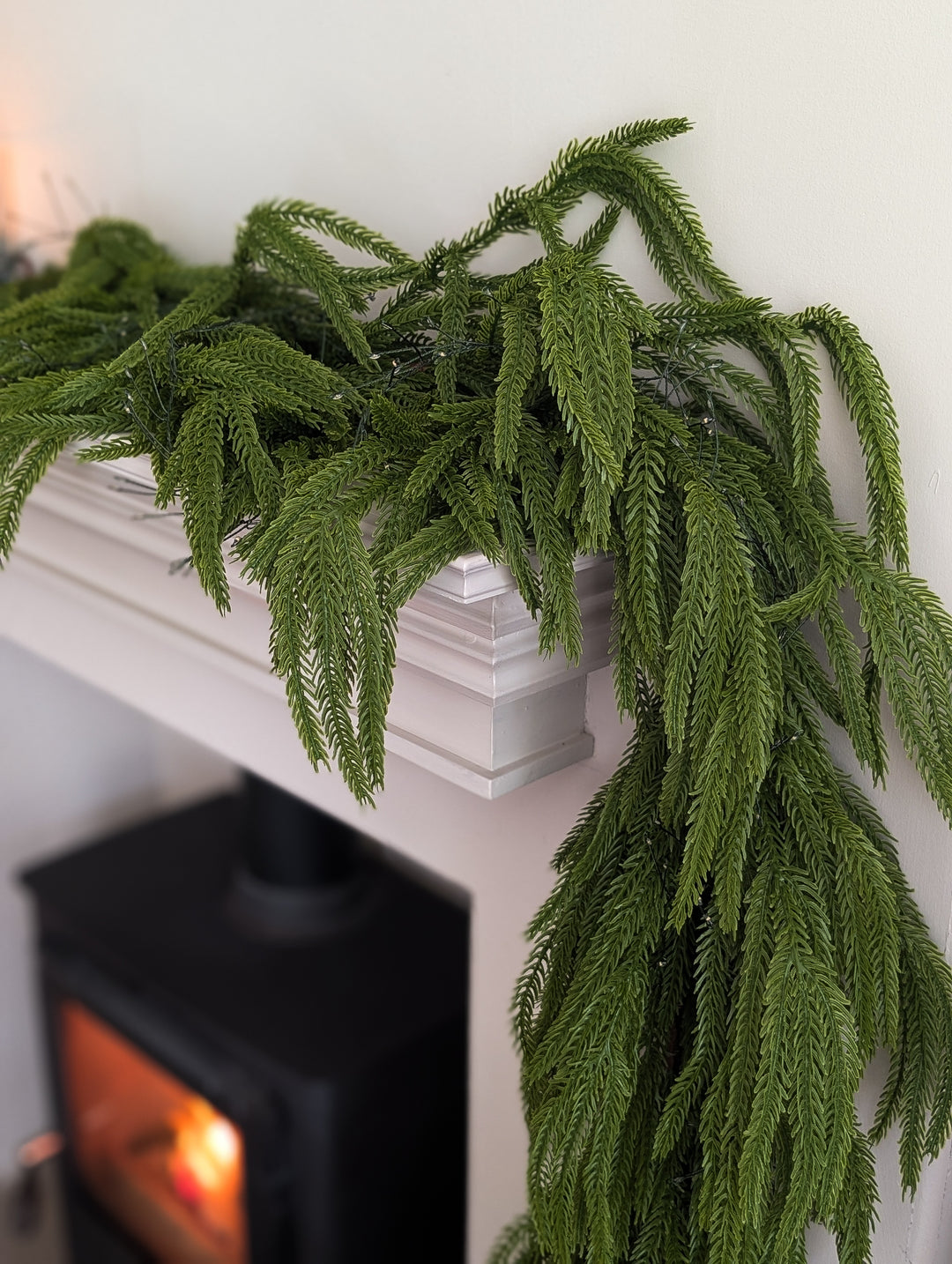 Real Touch Weeping Norfolk Pine Garland (180cm)