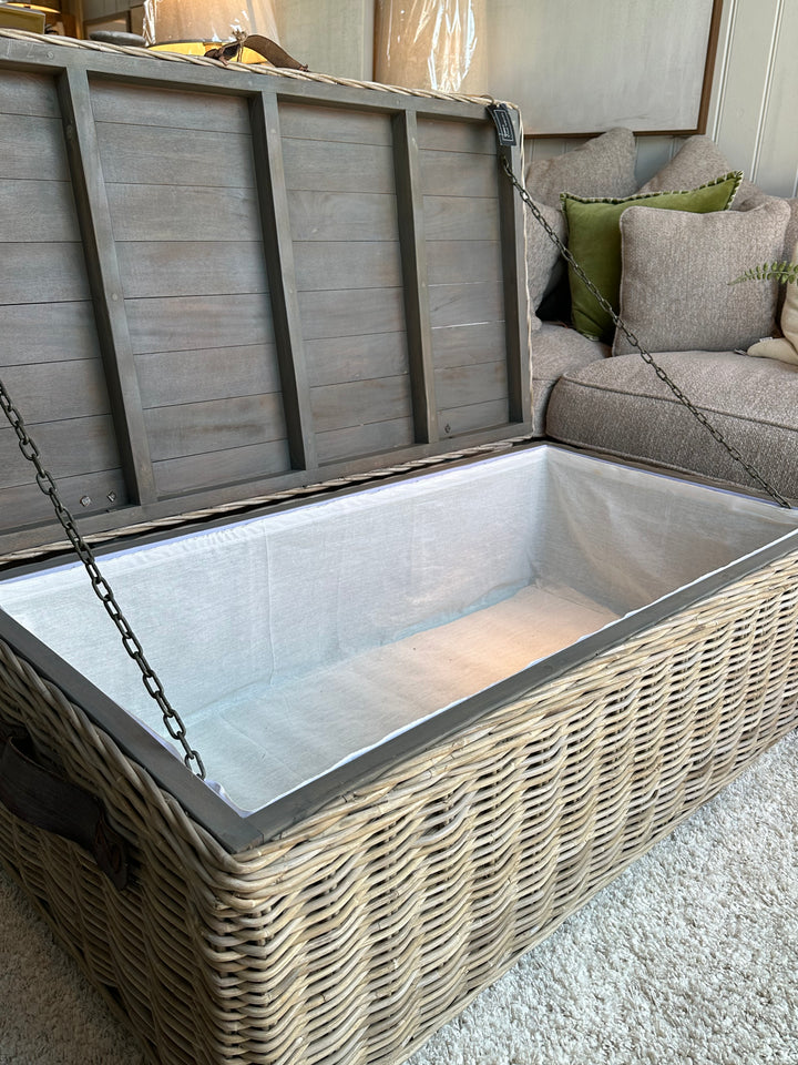 Maine Rattan Storage Coffee Table