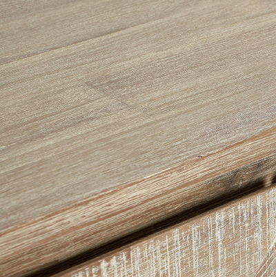 Macey Acacia Wood Three Door Sideboard