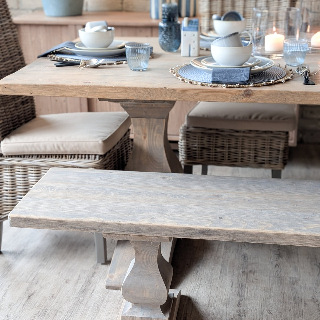 Tatton Dining Table &amp; Bench Set