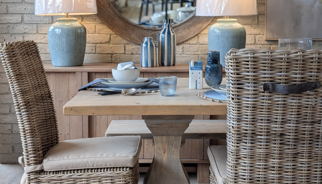 Tatton Dining Table &amp; Bench Set