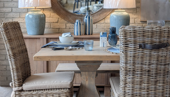 Tatton Dining Table &amp; Bench Set