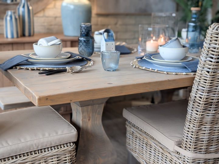 Tatton Dining Table &amp; Bench Set