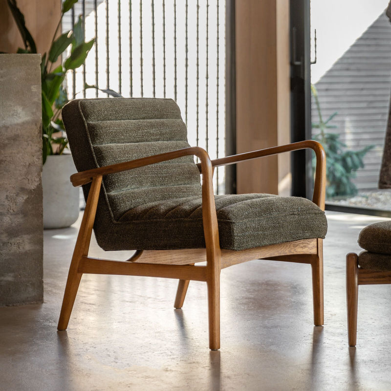 Daria Armchair - Green Boucle