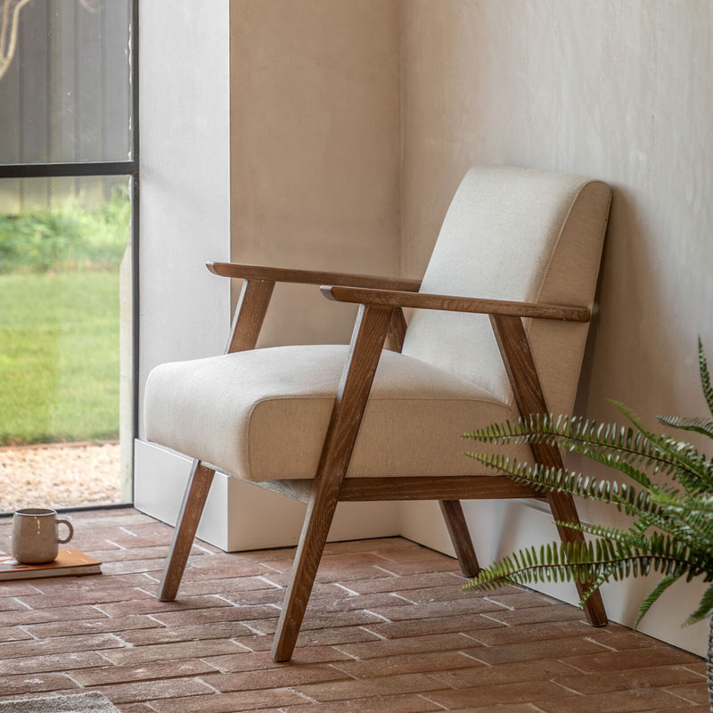 Nyla Armchair - Natural Linen