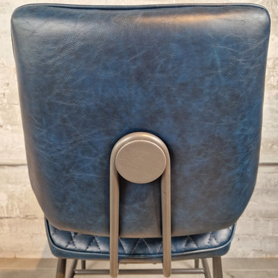 Dennis Dining Chairs - Dark Blue (Pair)