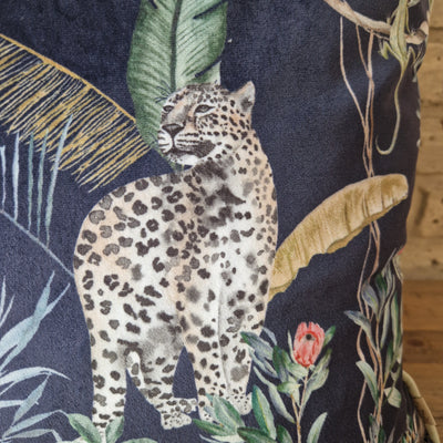 Jungle Leopard Piped Cushion