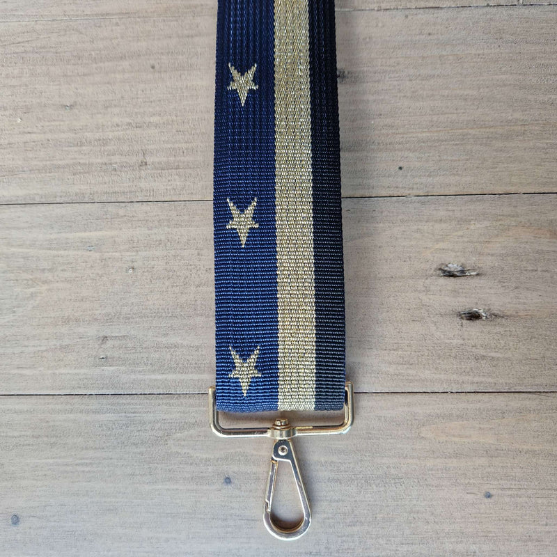 Gold Star and Navy Bag Strap