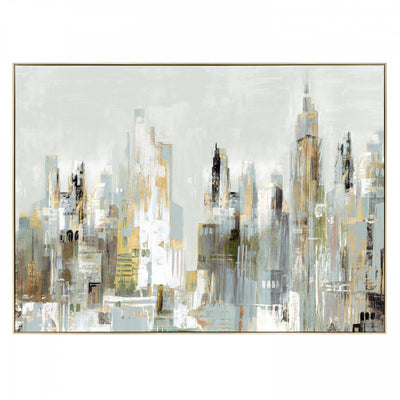 "City Limits"  Framed Canvas Art